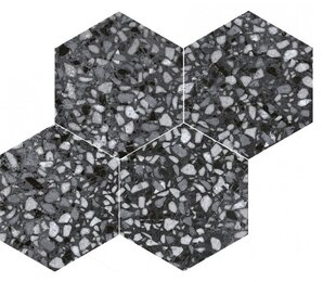 Фото SIX Terazzo Black 27x23x0,9 DurStone