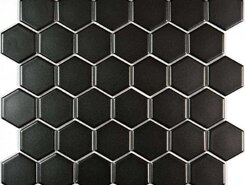 Hexagon Black Glossy 51*59*8