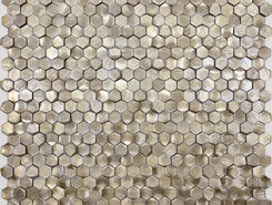 Aluminium 3D Hexagon Gold 29.7x30.6