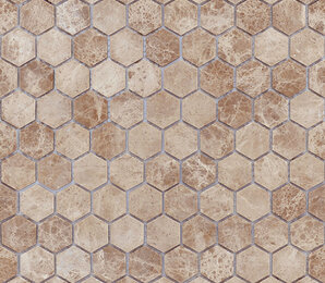 Фото Emperador light MAT hex 18x30x6 caramelle