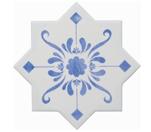 Фото becolors star 13,25x13,25 dec. stencil electric blue Cevica