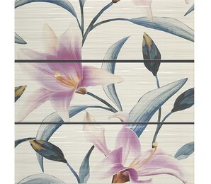 Фото Decor Set(3) Adriana Turquesa Purpura 20x60 Ape Ceramica