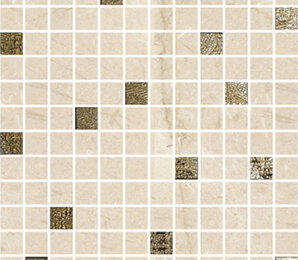 Фото ALBERONA Mosaico Marfil-Gold 30x30 Cifre Ceramica