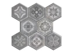 Pav. Hexagonal Asland Gris 37.2x38.8