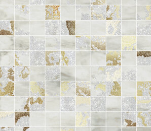 Фото MQSG Mosaico Q. Solitaire Grey Mix 29,7х29,7 (Р) (6шт) Brennero Ceramiche