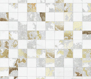 Фото MQSW Mosaico Q. Solitaire White Mix 29,7х29,7 (Р) (6 шт) Brennero Ceramiche