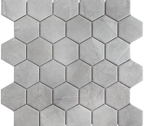 Фото Hexagon small Marble Grey Matt (PMMT82457) 265х278х6 starmosaic