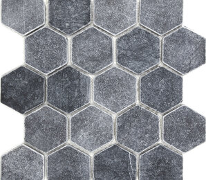 Фото Hexagon VBs Tumbled 64X74 (305X305X8), натур. мрамор starmosaic