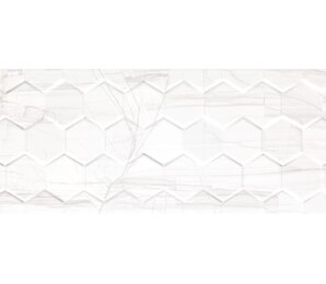 Фото Brennero White Hexagon Rett 25x75 Konskie ceramika