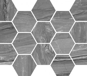 Фото Мозаика Eos Argent Hexagon 32,5x22,5 Argenta Ceramica