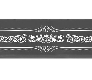 Фото Decor Versalles Black Silver Blanco 10x30 Absolut Keramika