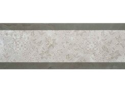 Плитка Incanto 572 Wall FLORAL DECOR GREY GLOSSY 30x90