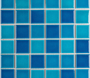 Фото 48x48 Crackle Blue Mixed Glossy (LWWB84555) 306х306х6 starmosaic