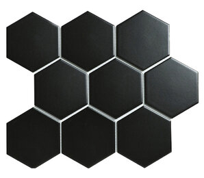 Фото Hexagon big Black Matt (FQ83000/SBH4810) 256х295х6 starmosaic