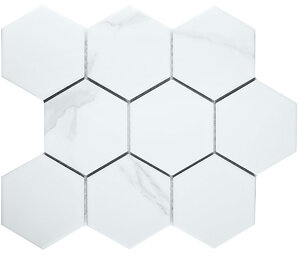 Фото Hexagon big Carrara Matt (PMFQ82223) 256х295х6 starmosaic