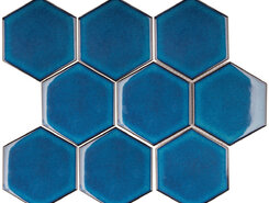 Hexagon big Deep Blue Glossy (JJFQ80048) 256х295х6