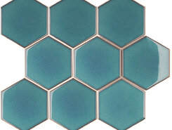 Hexagon big Green Glossy (JJFQ80071) 256х295х6