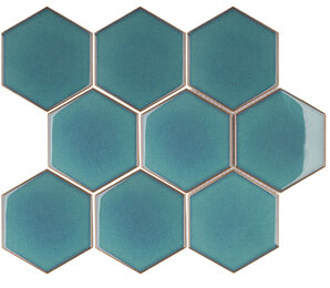 Фото Hexagon big Green Glossy (JJFQ80071) 256х295х6 starmosaic