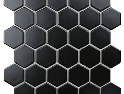 Hexagon small Black Matt (MT83000/IDL4810) 265х278х6