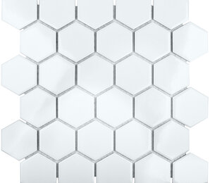 Фото Hexagon small White Glossy (MT32000/IDL1001) 265х278х6 starmosaic